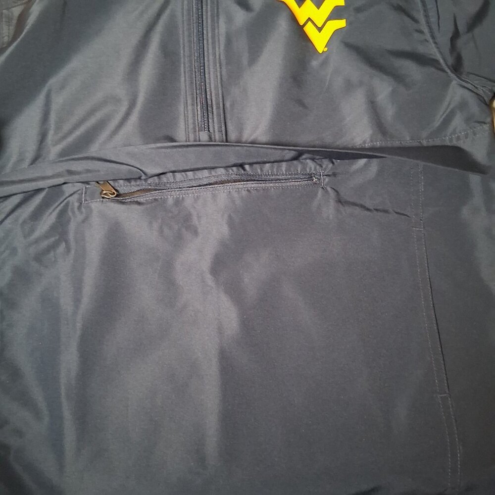 WVU Mountaineers Champion Windbreaker Youth M West Virginia University 1/4 Zip - Picture 15 of 16